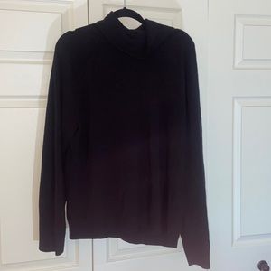 Black Mock Neck Sweater